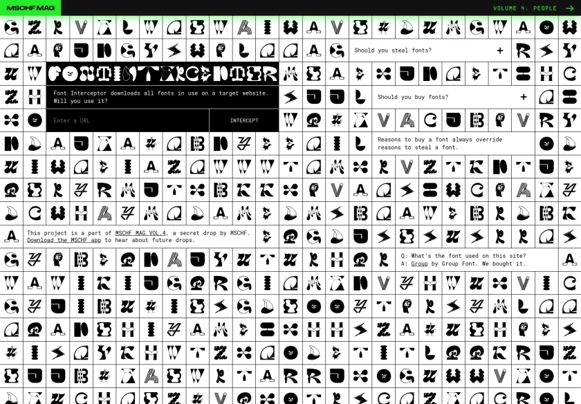 Cover image of "Font Interceptor"