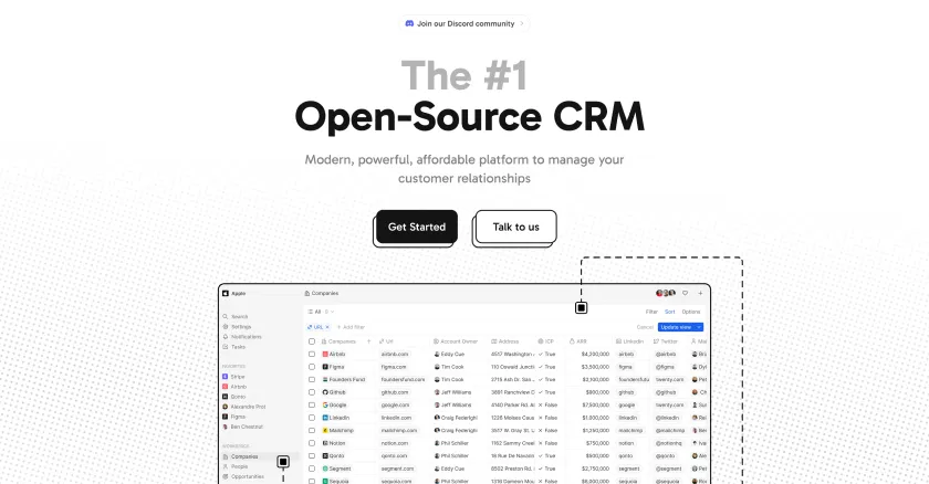 Cover image of "Twenty - Open Source CRM"