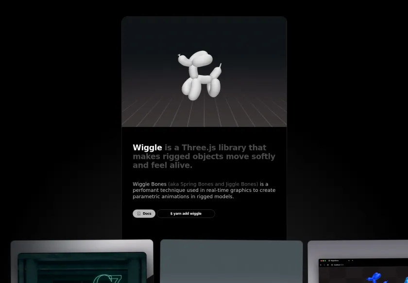 Cover image of "Wiggle Bones for Three.js"